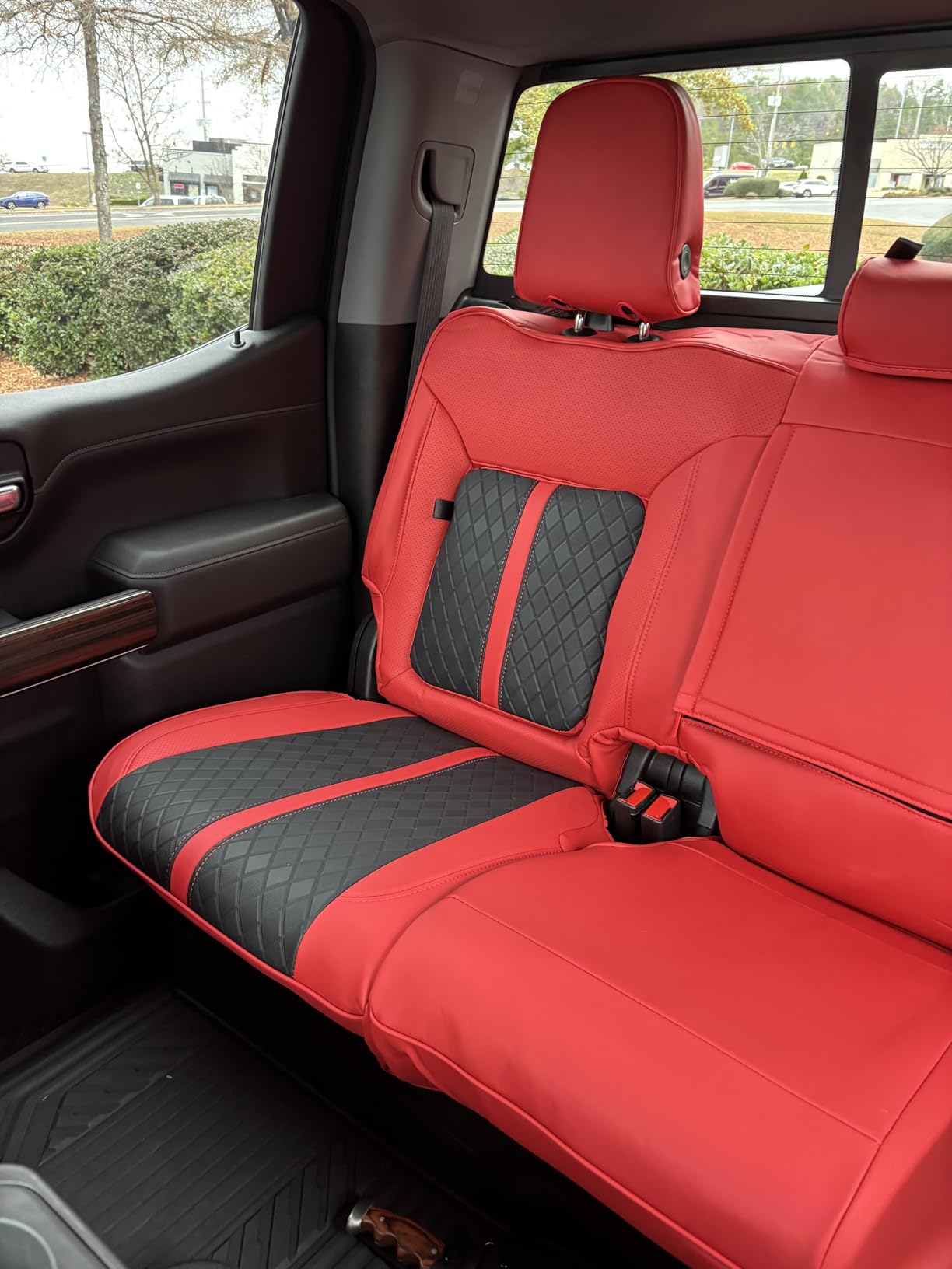 RIDEPOSH Custom Fit Seat Covers for Silverado/Sierra 1500 2019-2026 CrewCab customer photo 2