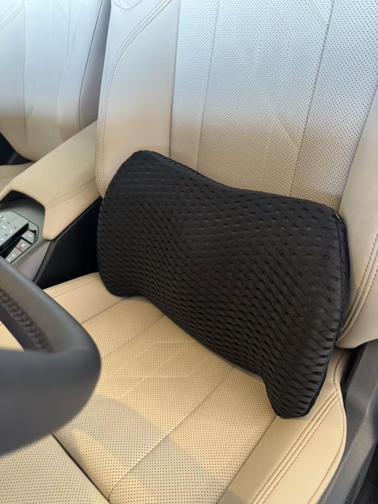 BYMECOST Lumbar Support Pillow for Car, Memory Foam Car Back Cushion customer photo 1