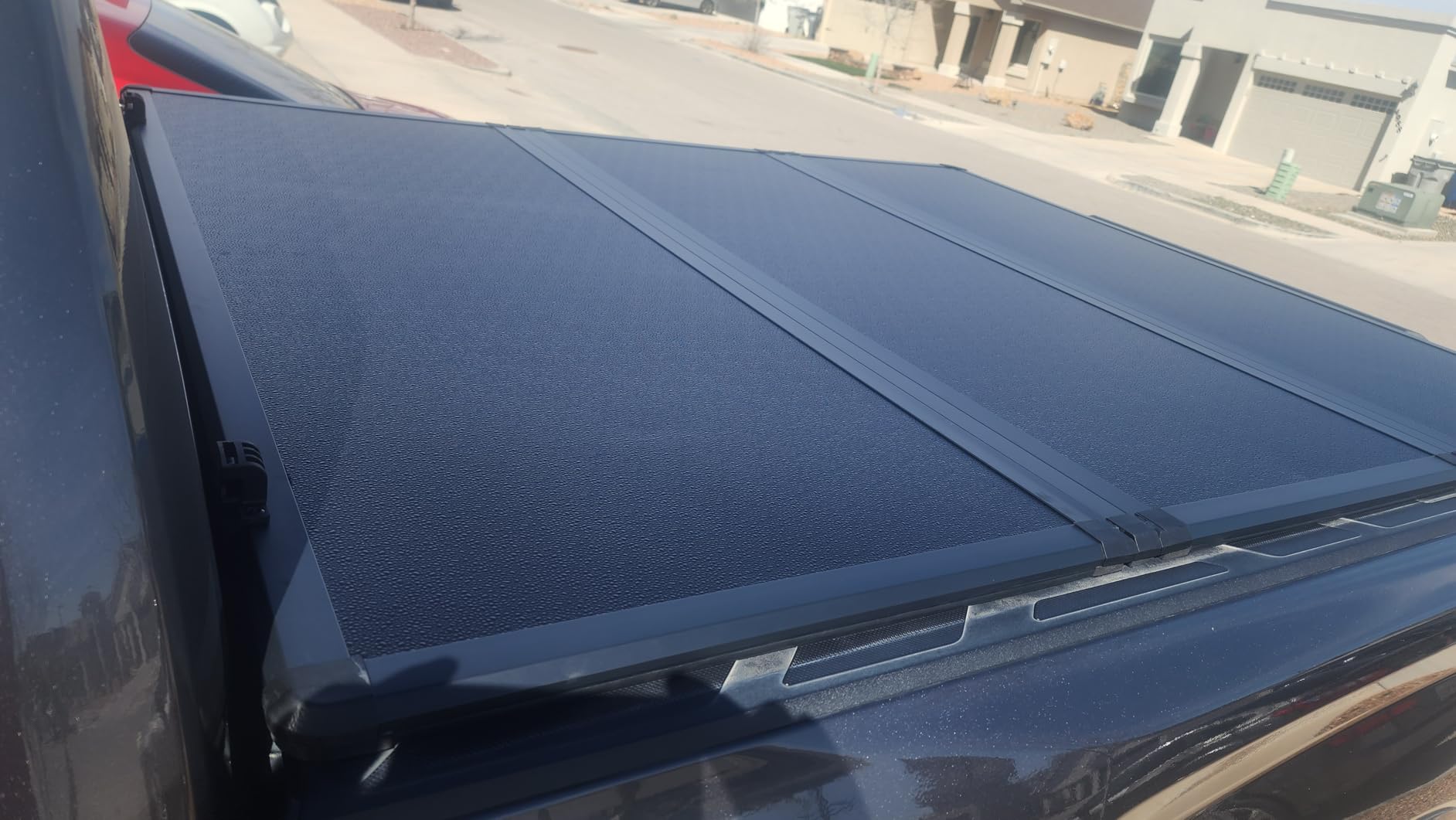 Hard Tri-Fold Truck Bed Tonneau Cover Compatible with 2022-2026 Toyota Tundra 5.6ft Bed w/OE Rail System (66.7