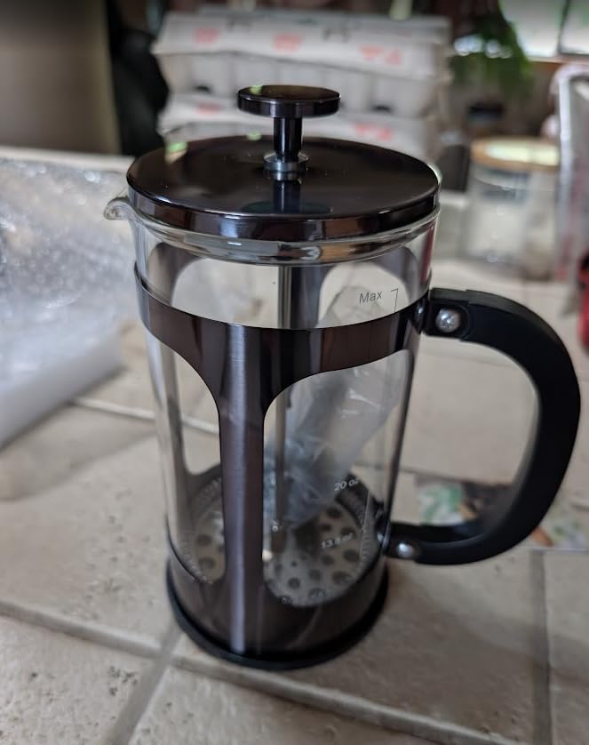 Veken French Press Coffee Maker,No Plastic Touching Cafe,34oz 1L Cafetera customer photo 2