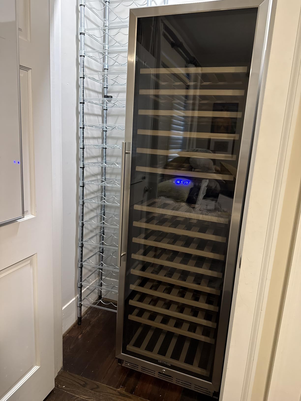 ORYMUSE 15 Inch Wine Fridge, 30 Bottle Under Counter Wine Cooler Built-In customer photo 2