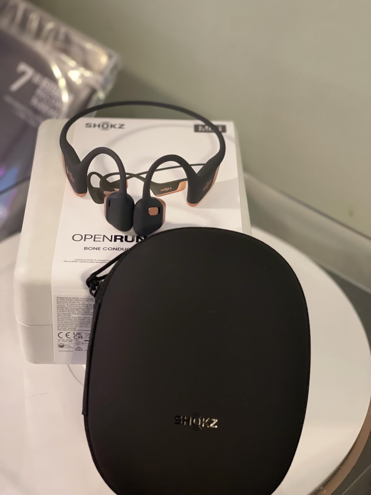 SHOKZ OpenRun Pro 2 Mini Bone Conduction Bluetooth Sport Headphones,Blue customer photo 1