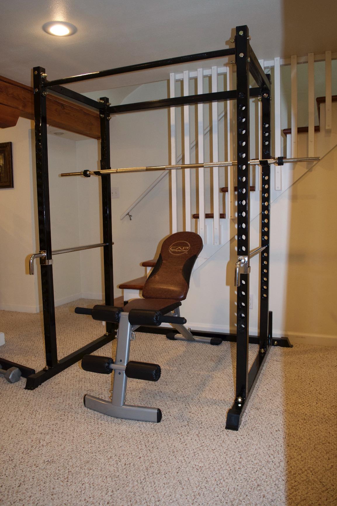 Titan Fitness T-2 Series Short Power Rack, Skinny Pull Up Bar, Pin and Pipe Safeties, Standard J-Hooks, for Home Garage Gym Weightlifting and Strength Training customer photo 2