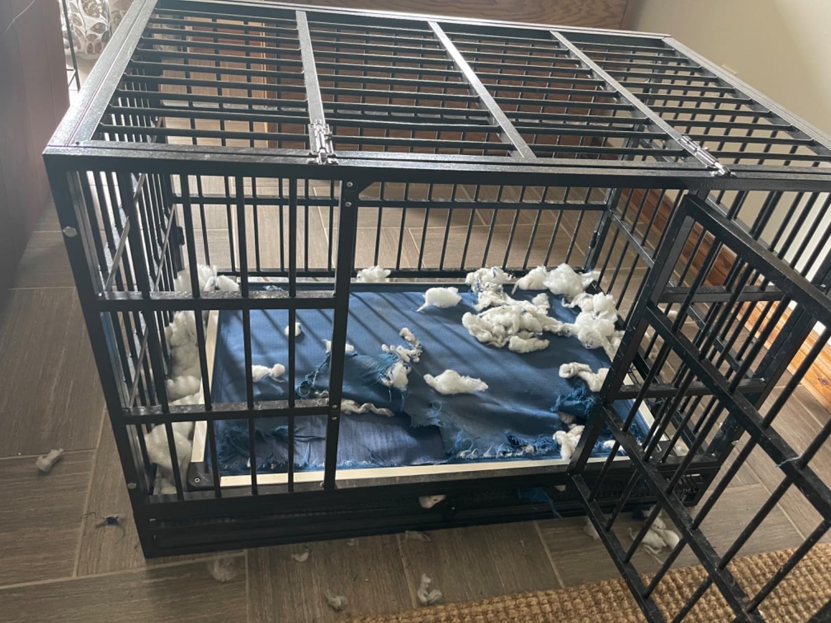 K9 Ballistics Chew Proof Armored Padded Dog Crate Bed, L, Obsidian Black customer photo 2