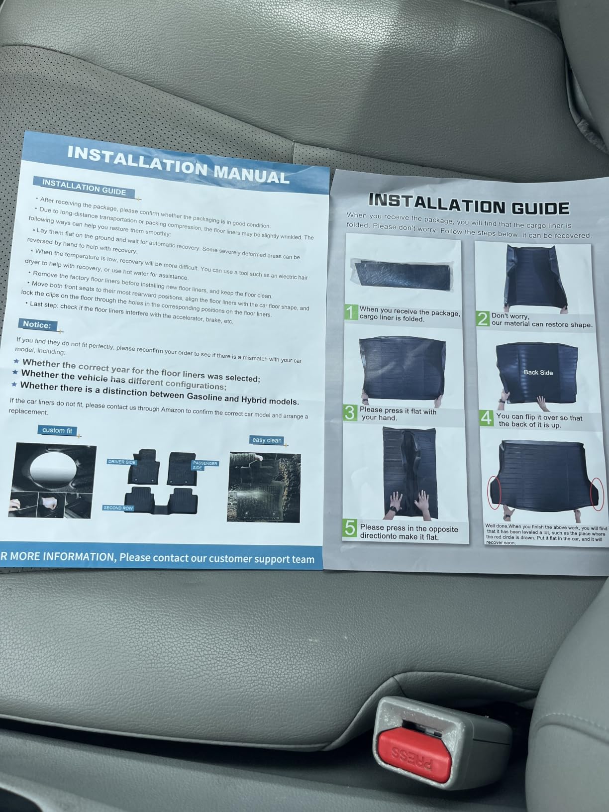 KELCSEECS Floor Mats for Toyota Rav4 2013-2018 (Not for Hybrid or Prime) customer photo 2