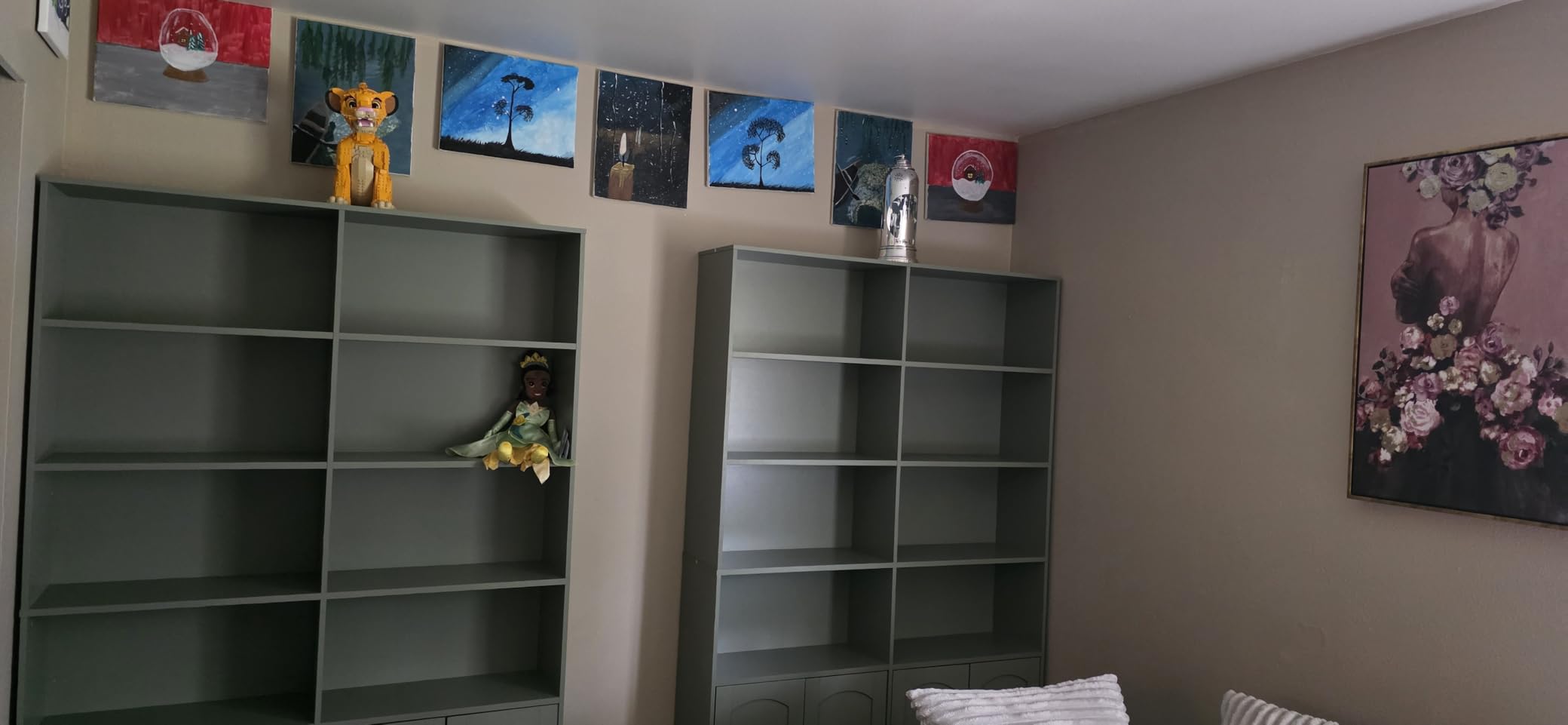 FACBOTALL Bookshelf and Bookcase with Doors, Double Wide Large Bookshelves customer photo 1