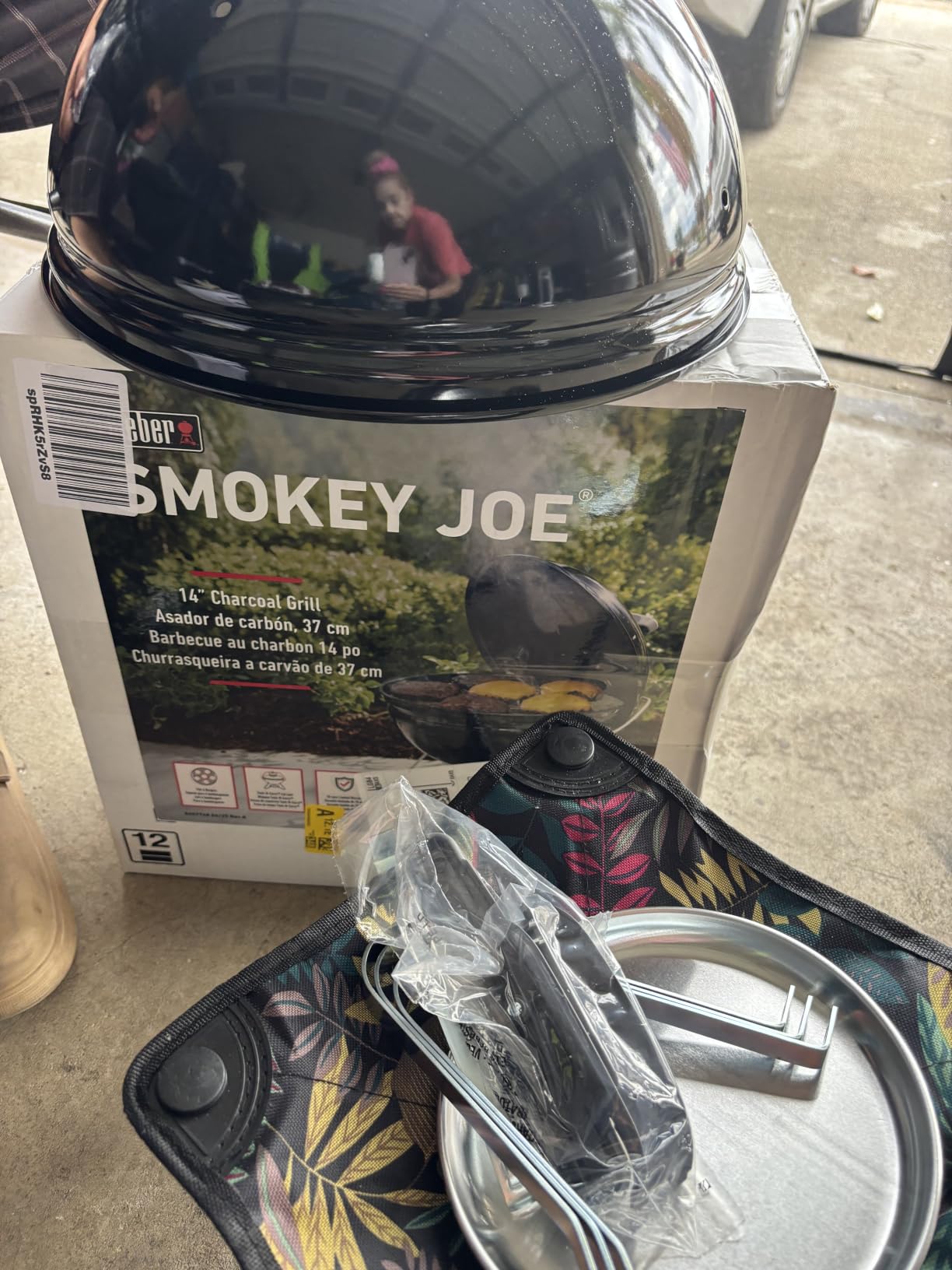 Weber® Smokey Joe 14-Inch Portable Charcoal Grill, Black customer photo 1