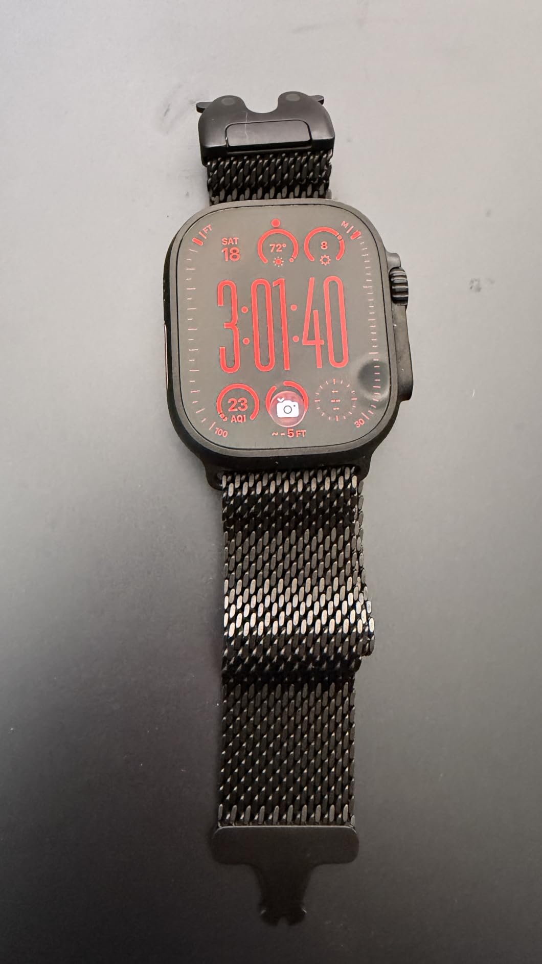 Apple Watch Ultra 3 [GPS + Cellular 49mm] Running & Multisport Smartwatch w/Rugged Titanium Case w/Black Titanium Milanese Loop - L. Satellite Communications, Advanced Health & Fitness Tracking customer photo 1