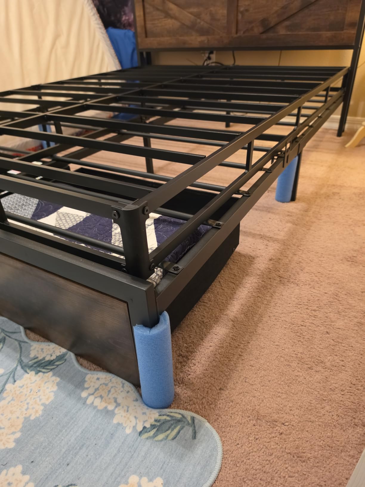 9 Inch Box Spring Full Size Bed, Heavy Duty Metal Mattress Foundation, 3000 lbs Capacity, High Profile, Noise-Free, Easy Assembly with Fabric Cover customer photo 2