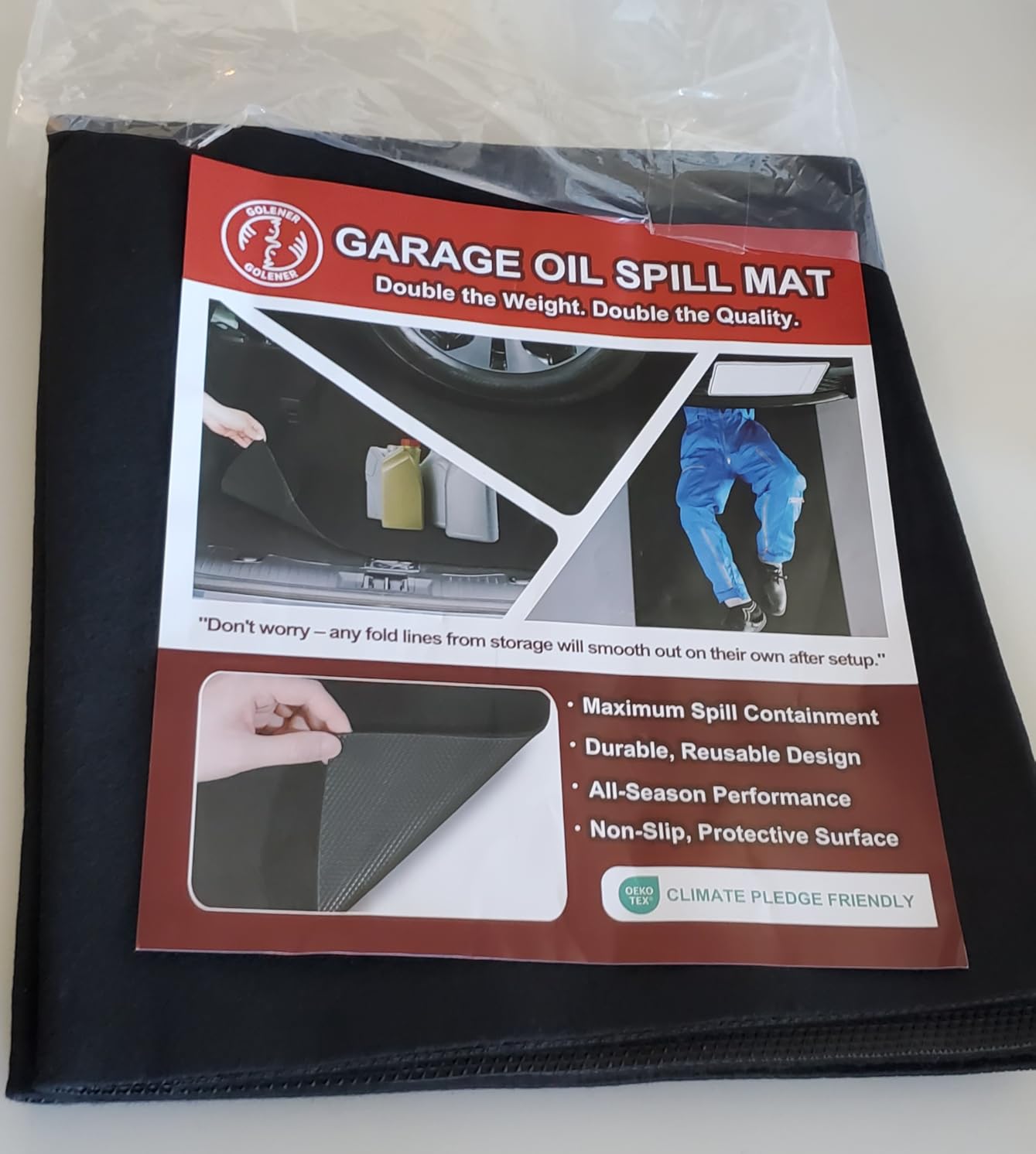 Heavy-Duty Garage Floor Mat 17' x 7'4