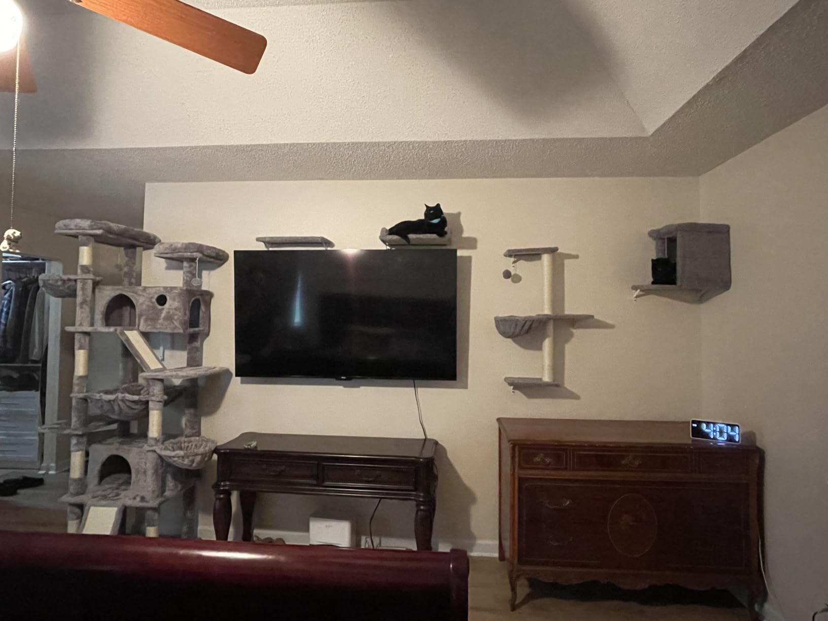 5-in-1 Cat Wall Shelves, Solid Wood Cat Wall Furniture Set for Indoor Cats customer photo 2