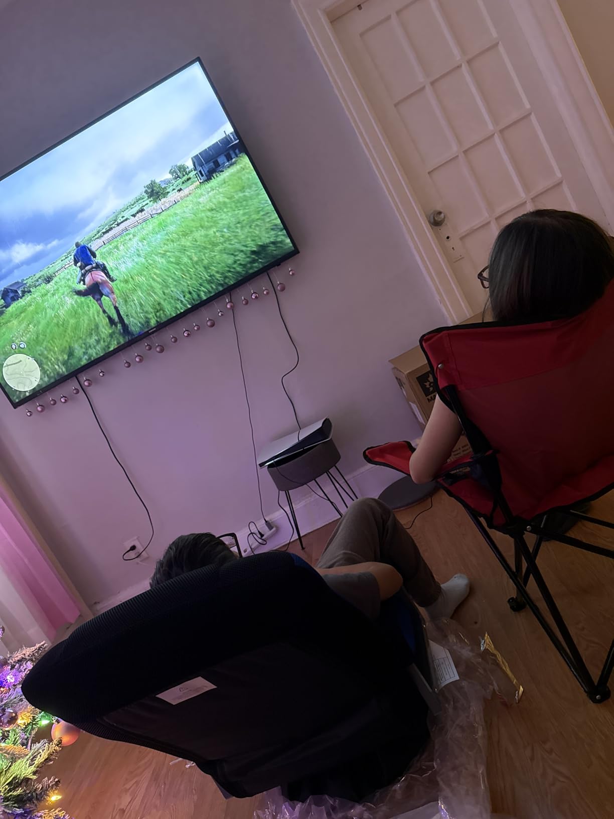 Kids Gaming Chair, Swivel Floor Video Lounger, 6 Positions, Folds to Store customer photo 2