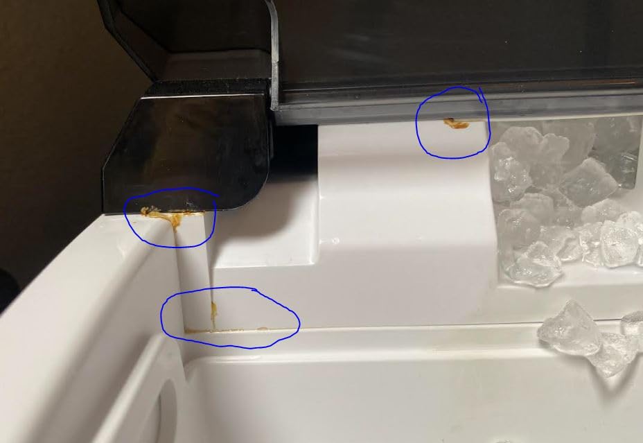 EUHOMY Nugget Ice Maker Countertop with Handle, 38lbs Daily Sonic Ice customer photo 2