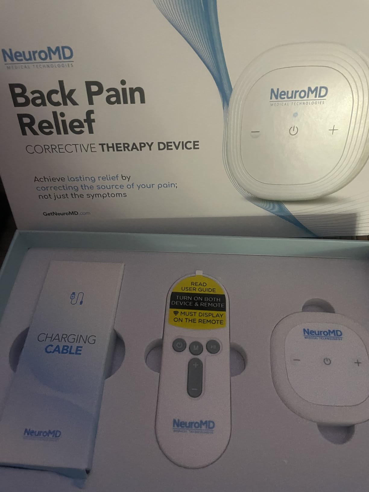 NeuroMD NMES Wireless Muscle Stimulator – Portable Device for Temporary Relief of Pain Due to Sore/Aching Muscles, Model SM9113 customer photo 1