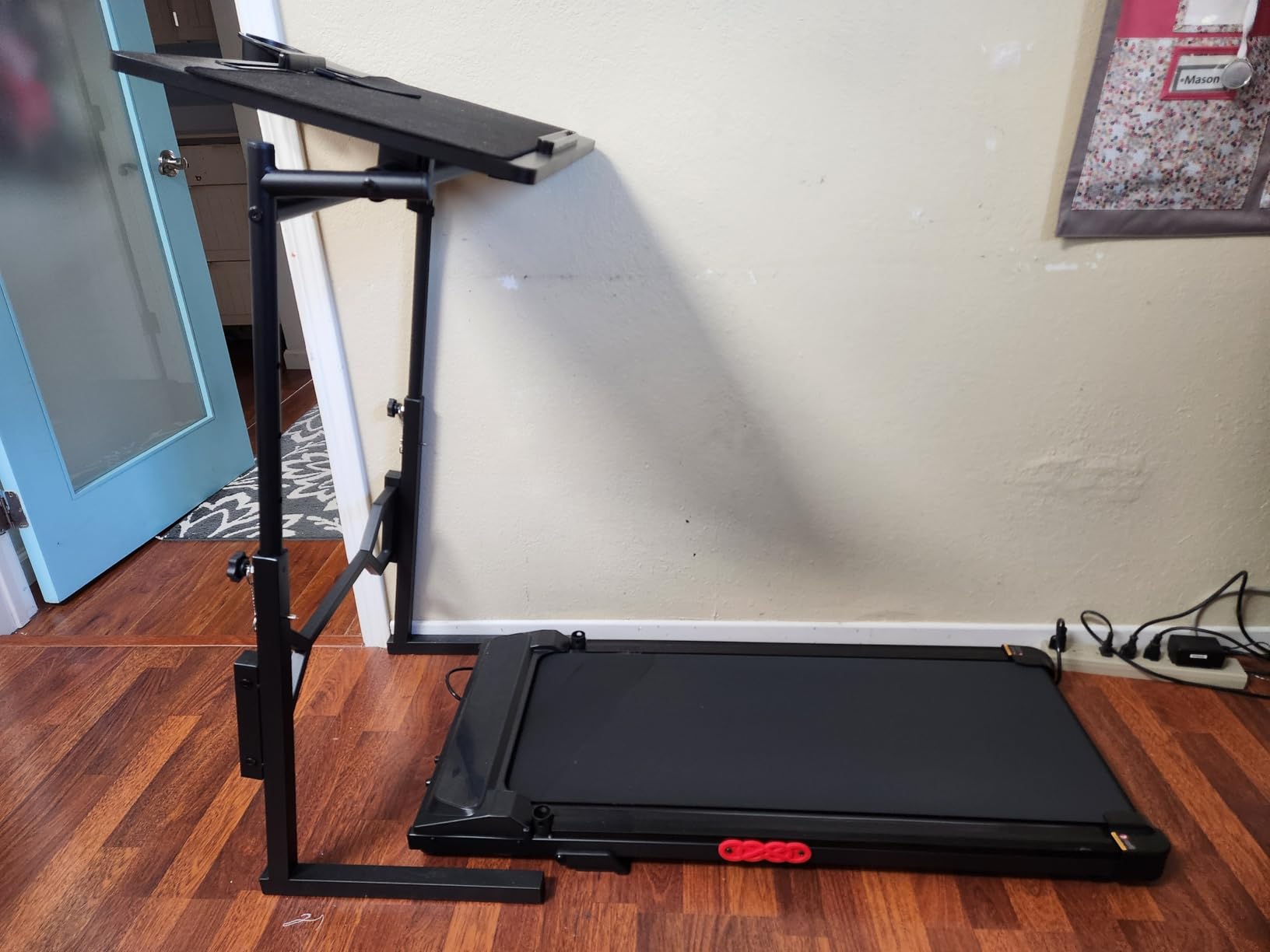 Walking Pad with Incline and Handle Bar, Portable Treadmill for Home Small, Electric Walking Pads Treadmills with Handles, Compact Treadmills with Incline for Small Spaces, 3.0HP, 0.6-7.6MPH, 350LBS customer photo 2