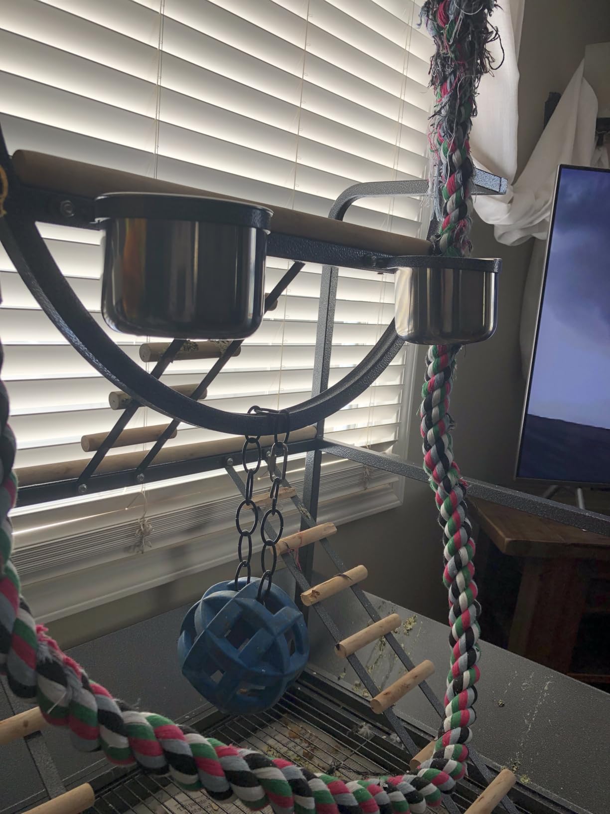 Garvee 64'' H Inch Birdcage Stand Play Center with Perches and Ladders customer photo 2