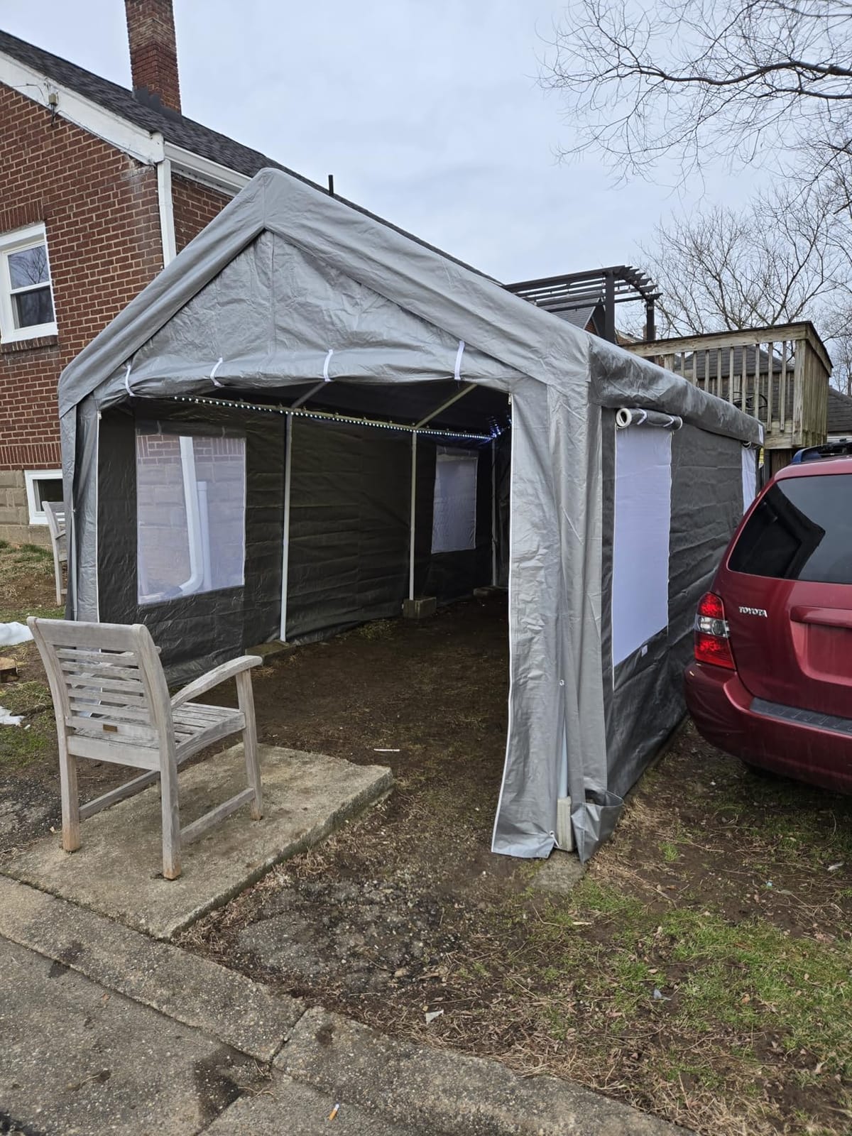 COBIZI Carport Canopy 12x20 Heavy Duty Portable Garage customer photo 1