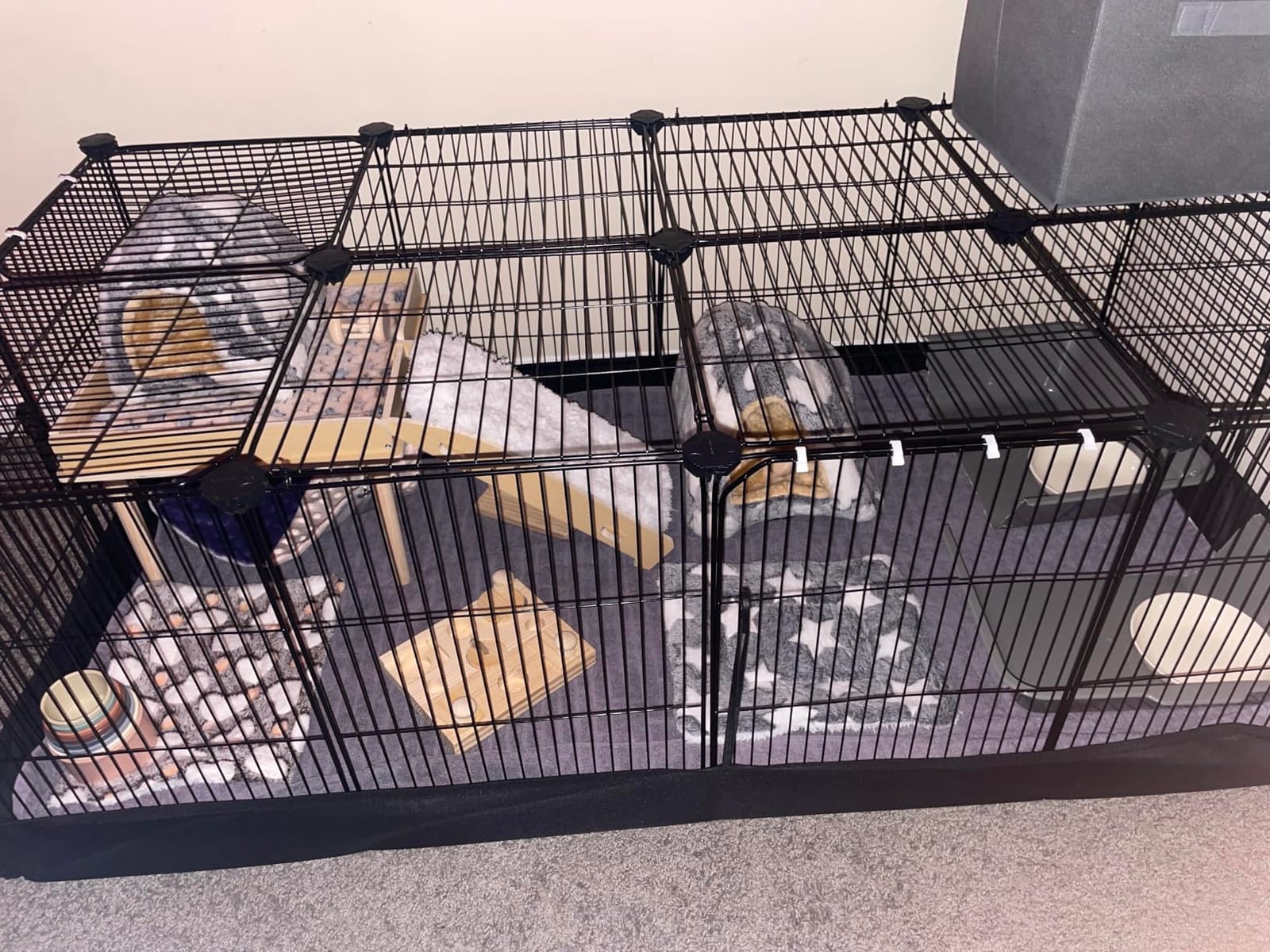SONGMICS Guinea Pig Cages, 2-Tier Small Animal Cage customer photo 1