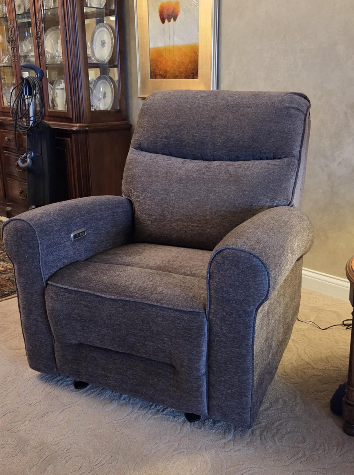 MCombo Compact Wall Hugger Power Recliner Chair for Small Spaces PR520 customer photo 1