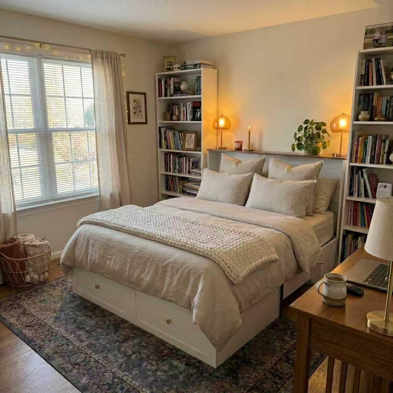 Yoobure Queen Murphy Bed with Charging Station, Cabinet Beds with Storage customer photo 2