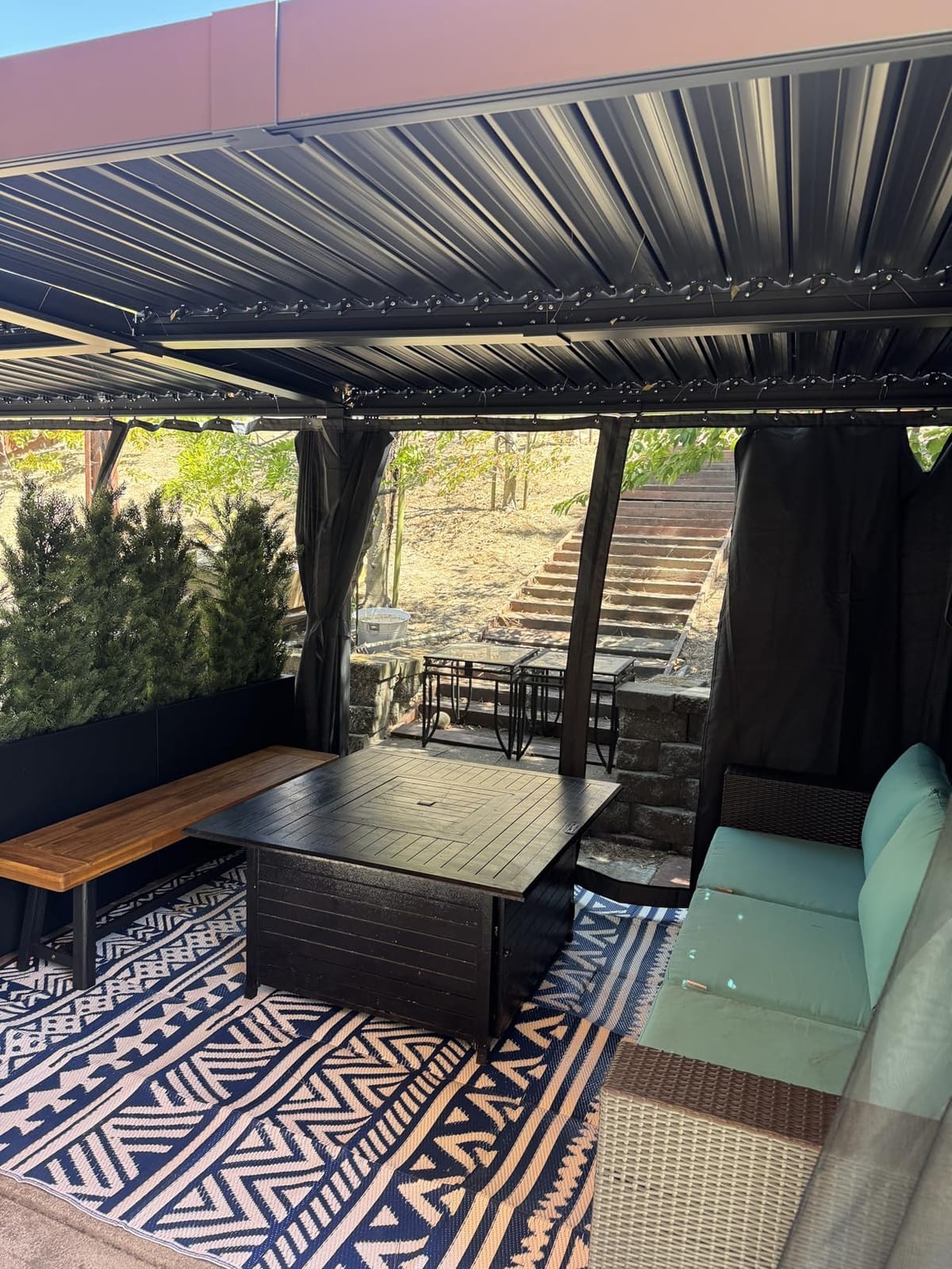 Airwire 12'x20' Louvered Pergola Aluminum Frame Gray customer photo 1
