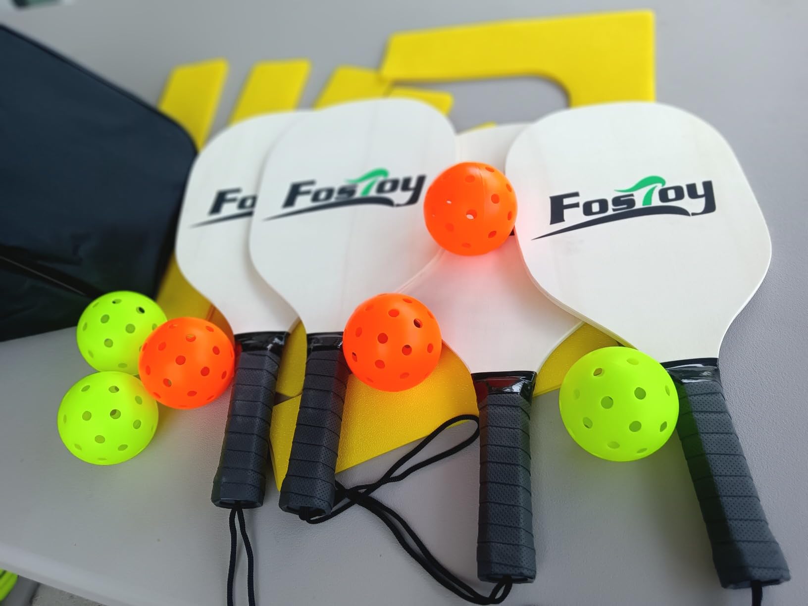 Fostoy Pickleball Net, Pro Aluminum Frame with Dual-Side Tensioning System customer photo 2