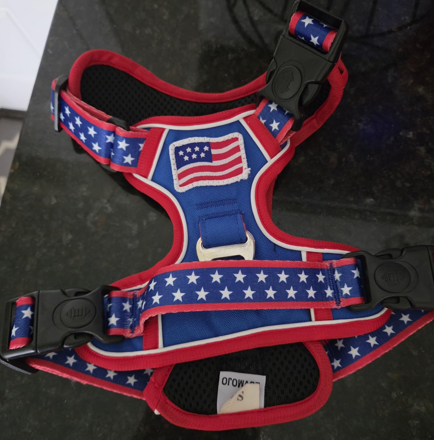Medium Dog Harness, No Pull Pet Vest with Neck Buckle for Easy On Off, Breathable Walking Harness for French Bulldog, Corgi, Beagle, Padded with Sturdy Handle, 2 Tactical Leash Clips (M Size) customer photo 1