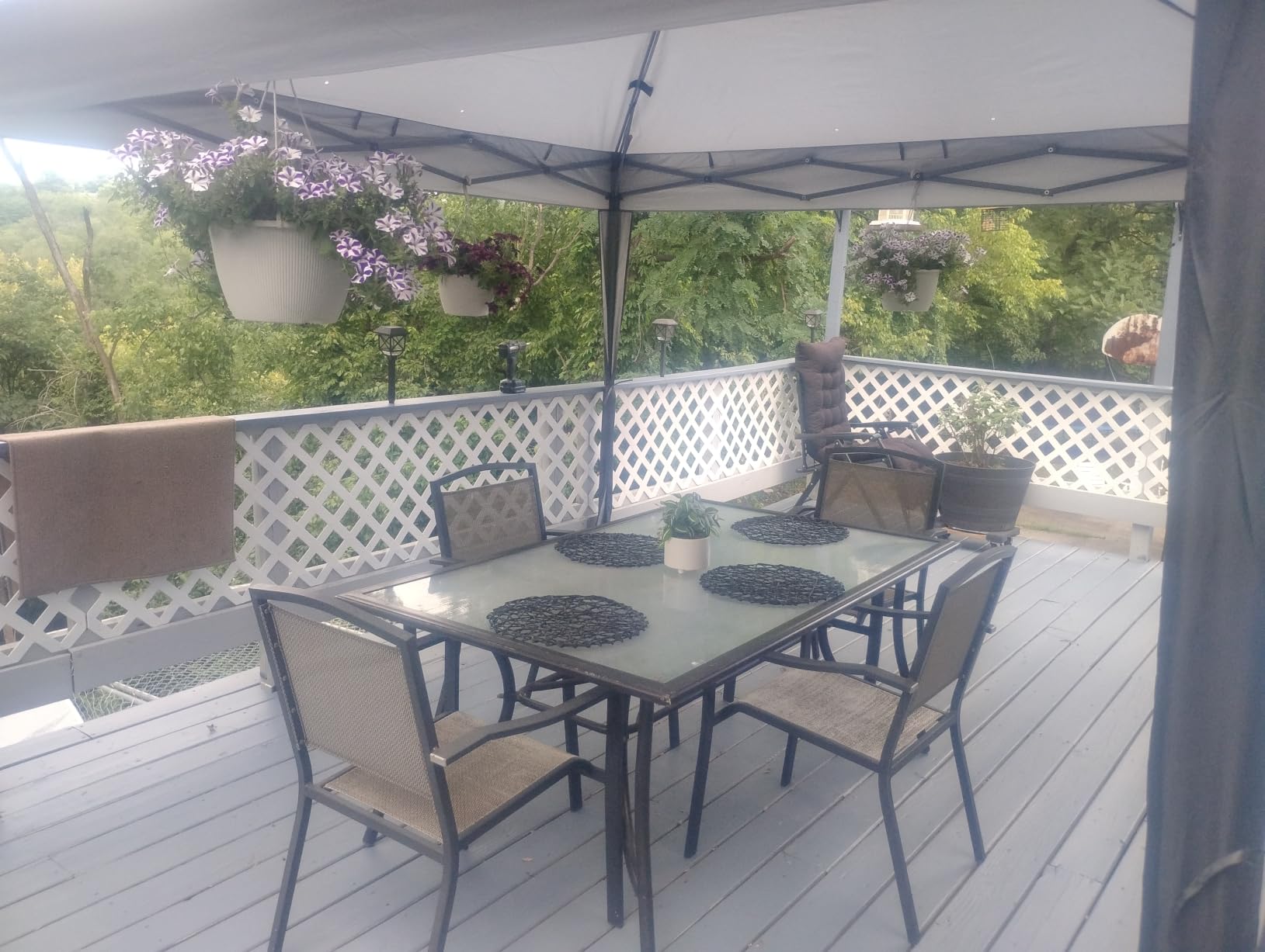 MASTERCANOPY 11x11 ft Pop Up Gazebo with Netting Screen Walls, Khaki customer photo 1