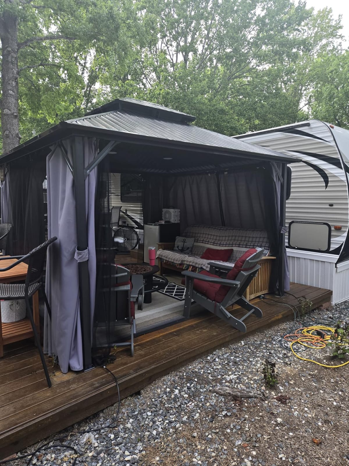 UDPATIO 10'x12' Hardtop Gazebo, Metal Galvanized Steel Double Roof, Grey customer photo 2