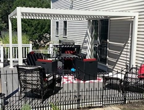 Kozyard Outdoor Louvered Pergola 12' x 16' Sun Shade Aluminum Patio Shelter customer photo 1