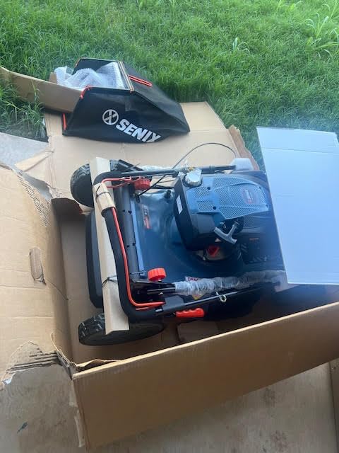 SENIX 22Inch 201cc 3-in-1 Gas Lawn Mower, Rear Wheel Self-Propelled Mower customer photo 1