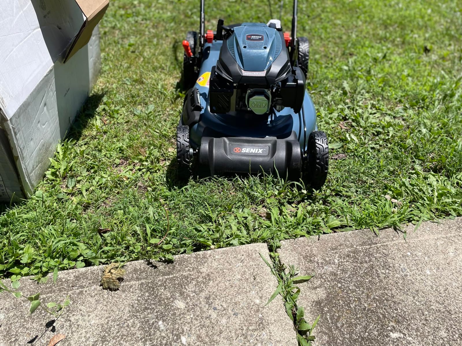 SENIX 22Inch 201cc 3-in-1 Gas Lawn Mower, Rear Wheel Self-Propelled Mower customer photo 2