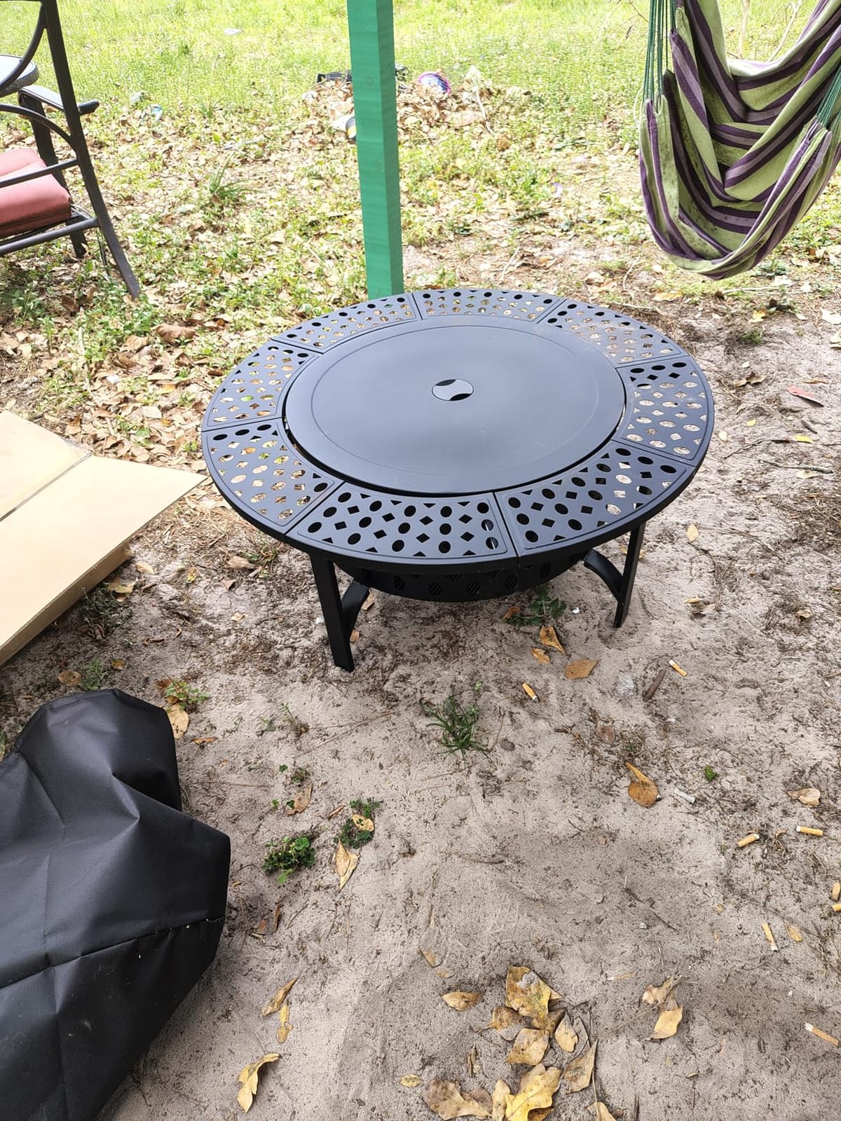 OutVue 42 Inch Smokeless Fire Pit with 2 Grills, Large Firepits for Outside customer photo 1