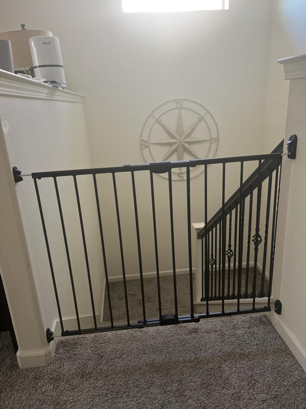Toddleroo Easy Swing & Lock Baby Gate for Top of Stairs: 36