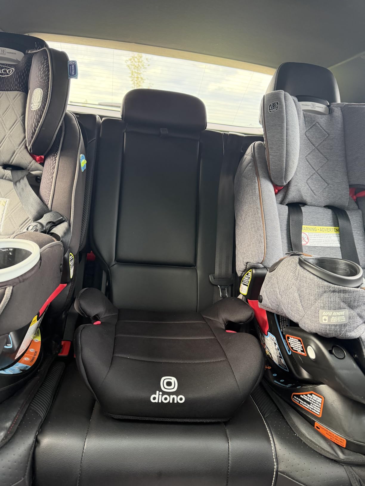 Diono Solana Lite Backless Booster Car Seat, Lightweight & Portable for Travel, Machine Washable Covers, 40-100 lbs, Blue Surge customer photo 1