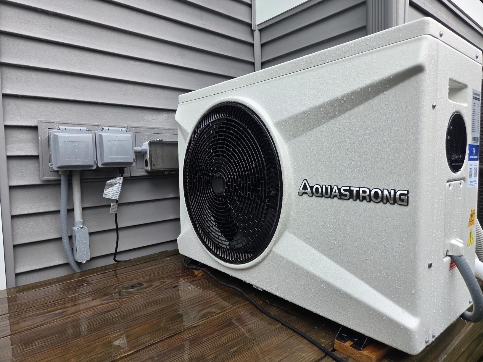 AQUASTRONG Swimming Pool Heat Pump,Pool Heater for Above Ground and Inground Pool, Heating and Cooling Pool Heater, for 5000 Gallons customer photo 2