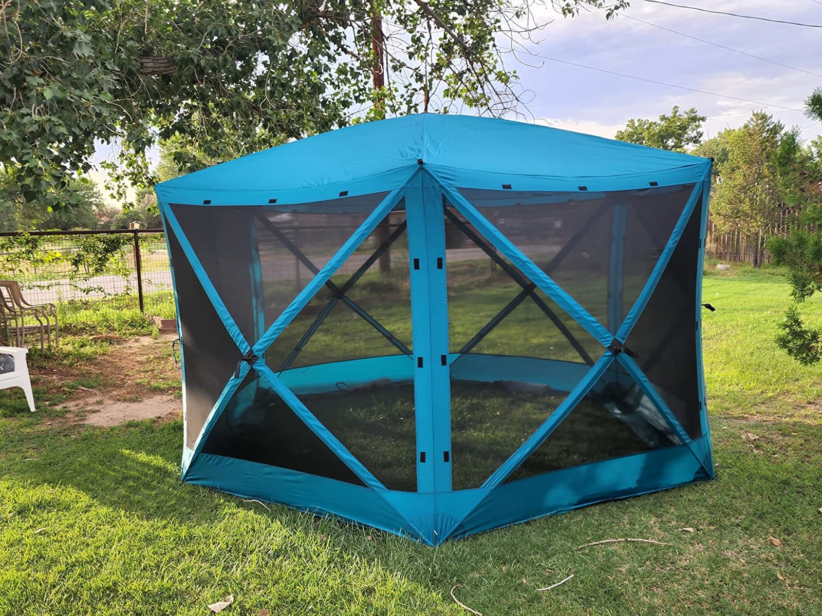 Pamapic 10x24FT Wall Mounted Gazebo, Hardtop Lean to Gazebo with Aluminum Frame & UV Resistant Polycarbonate Roof, Outdoor Patio Awning for Deck, Porch, Lawn & Backyard customer photo 1