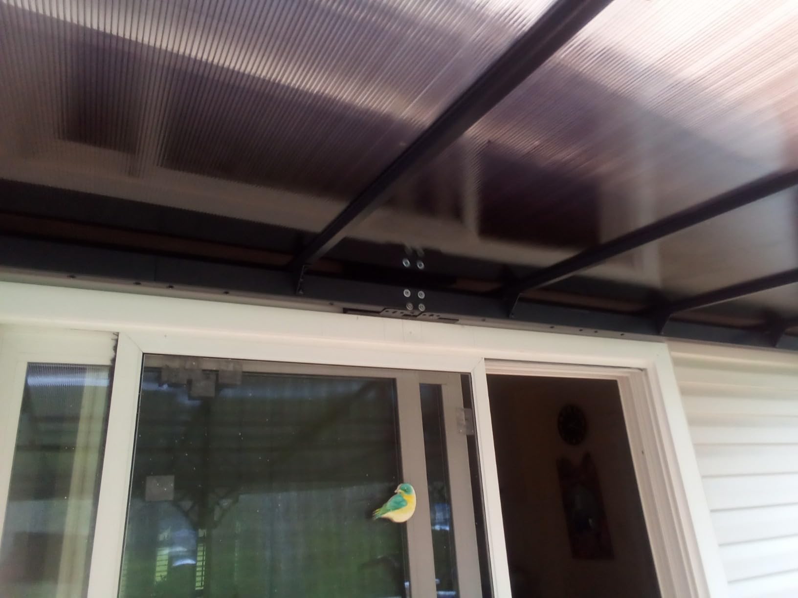 Aoxun 12'x10' Lean to Gazebo, Pergola with Mosquito Net and Curtains, Brown customer photo 1