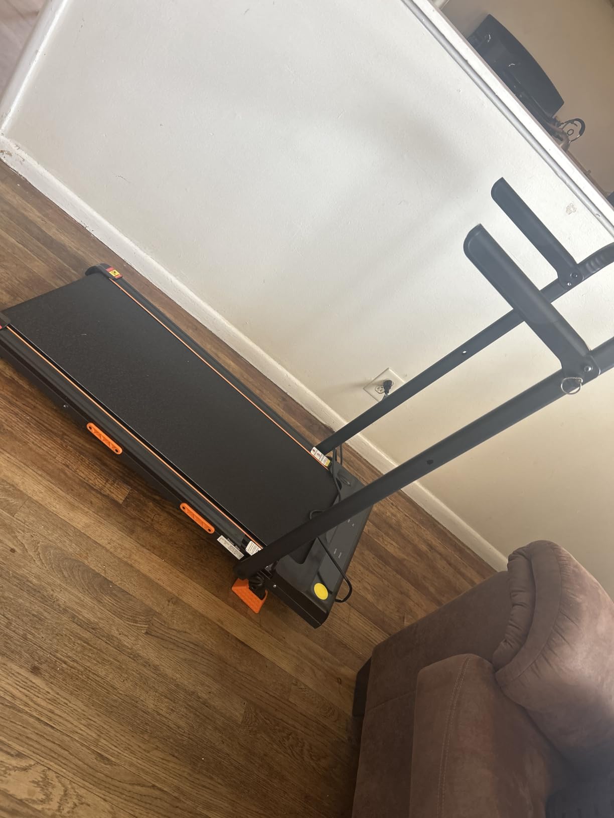 16% Incline Walking Pad Treadmill, 3-in-1 Under Desk Treadmill with Handles customer photo 2