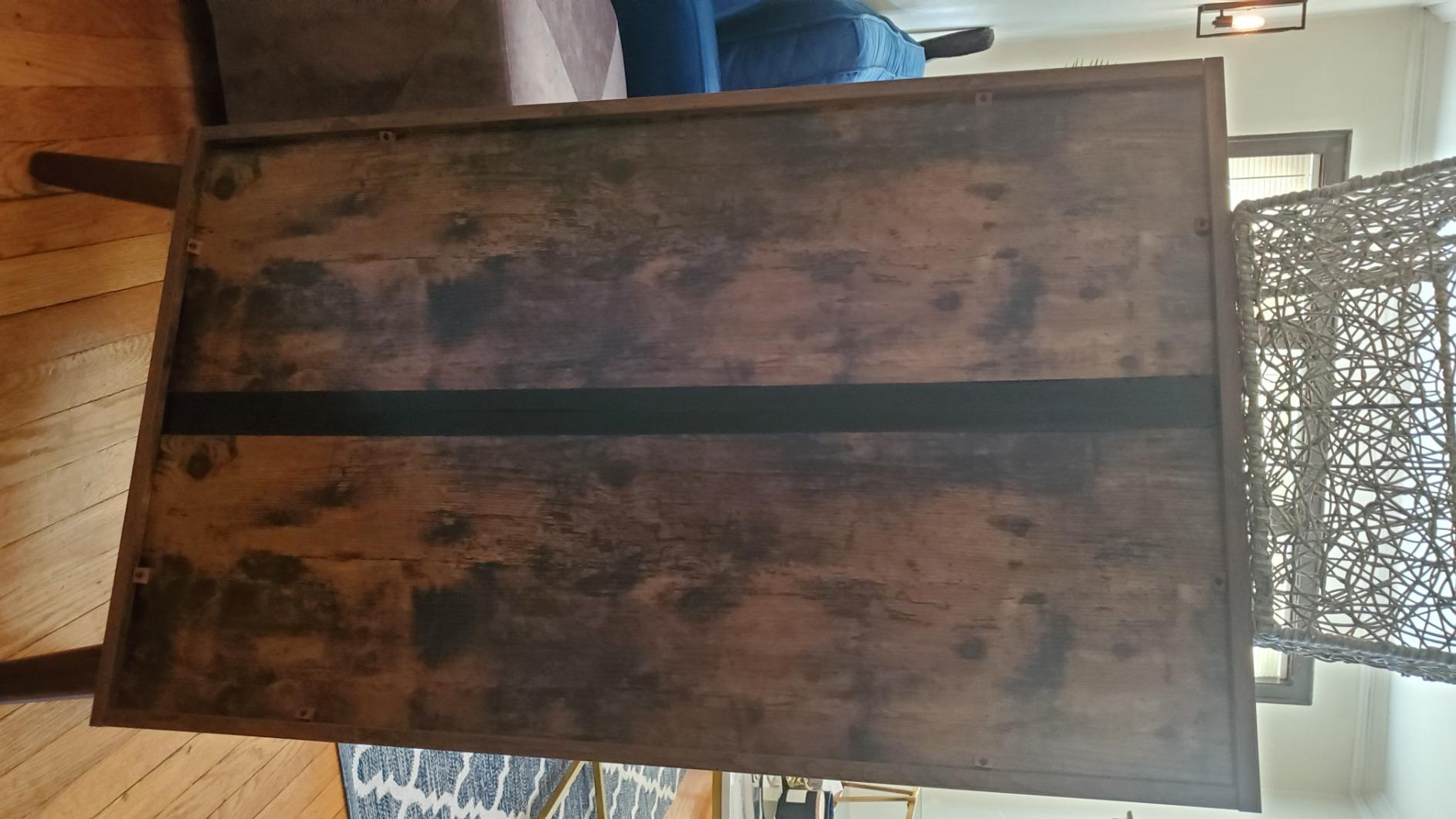 VASAGLE Farmhouse Bookshelf, 6-Tier Bookcase with Doors customer photo 2