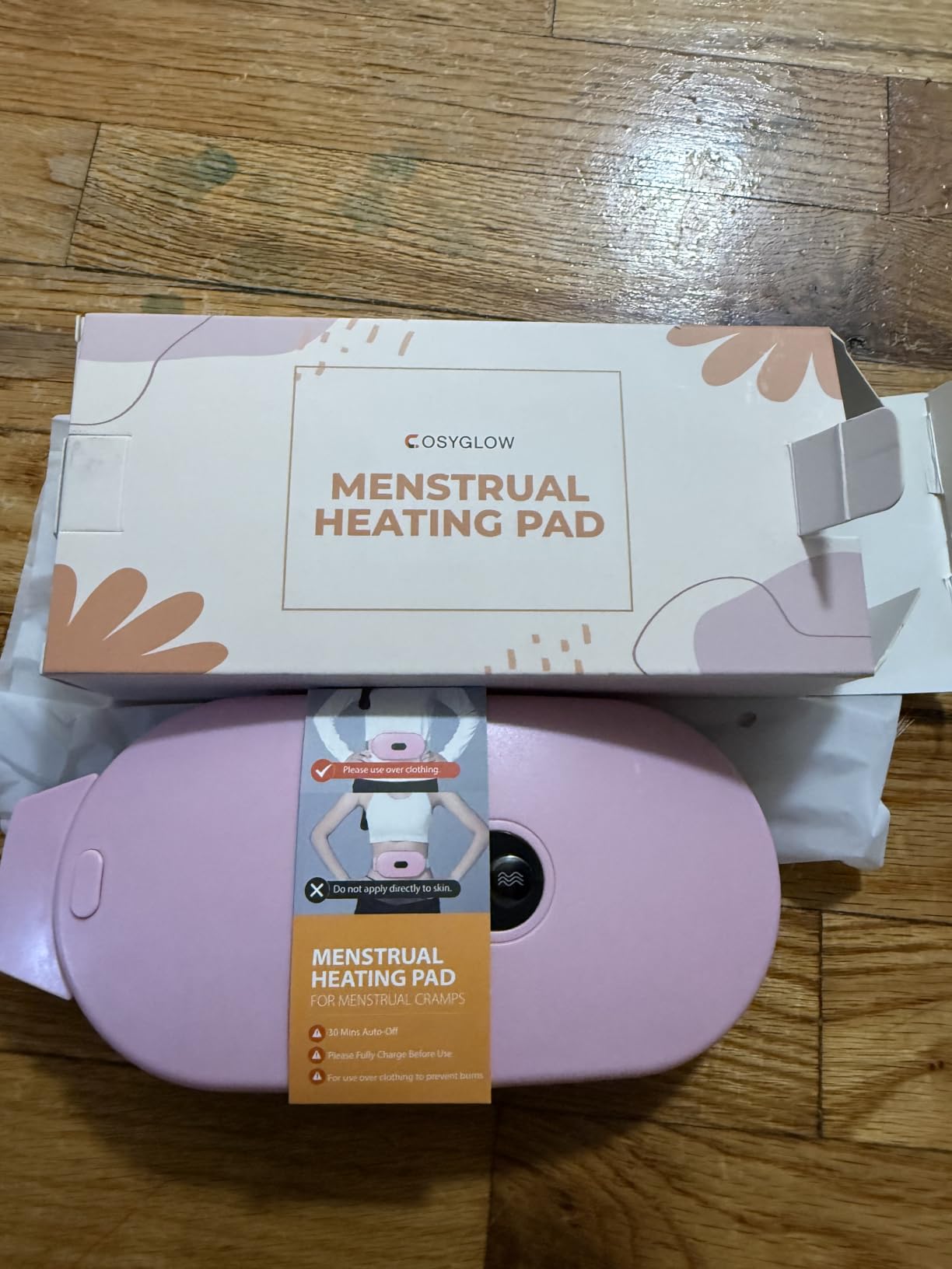 COSYGLOW Portable Cordless Heating Pad Cramps customer photo 2