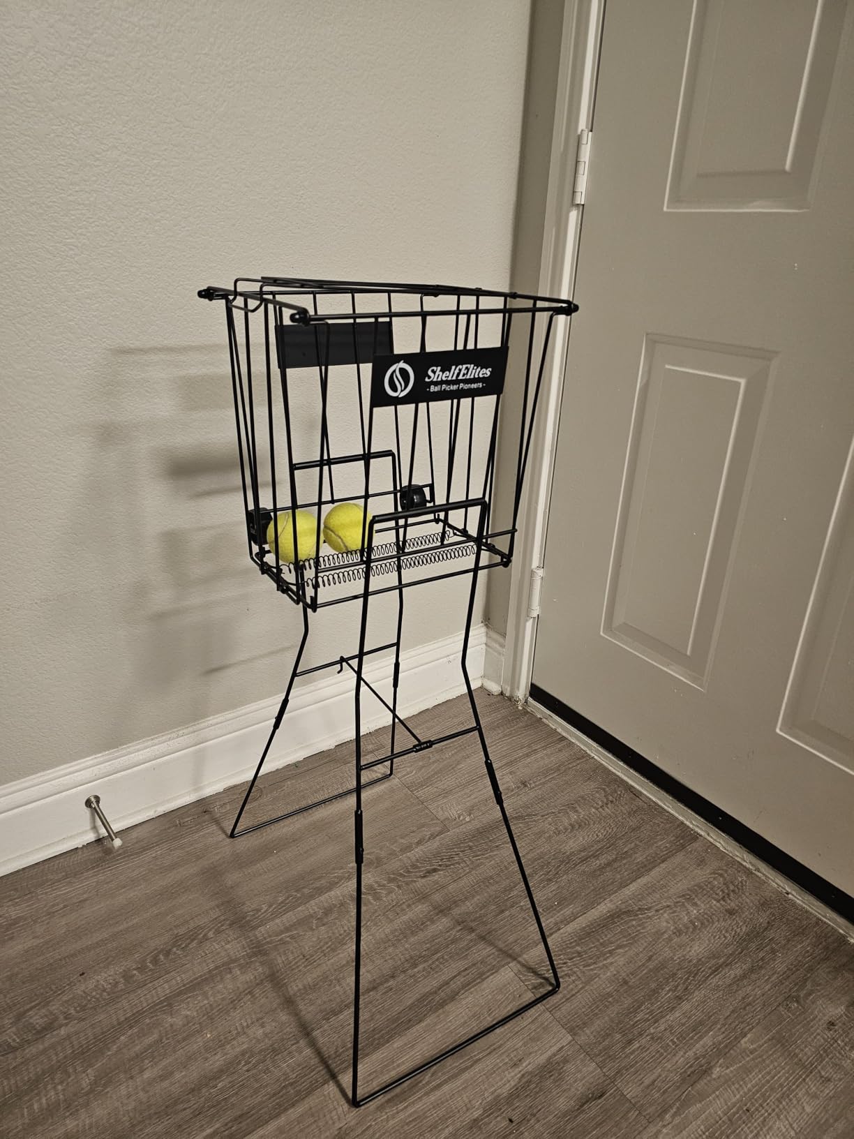 Tennis Ball Hopper, Portable Tennis Ball Holder with Handle for Court, Practice & Training customer photo 1
