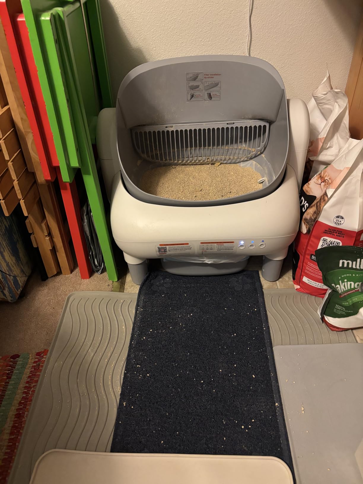 Automatic Cat Litter Box, Open-Top, App Control, 40 Waste Bags | Dual Safety Sensors Protect Cats 2.4G Smart APP & Quiet Motor Auto-Clean Easy Install Washable Parts customer photo 2