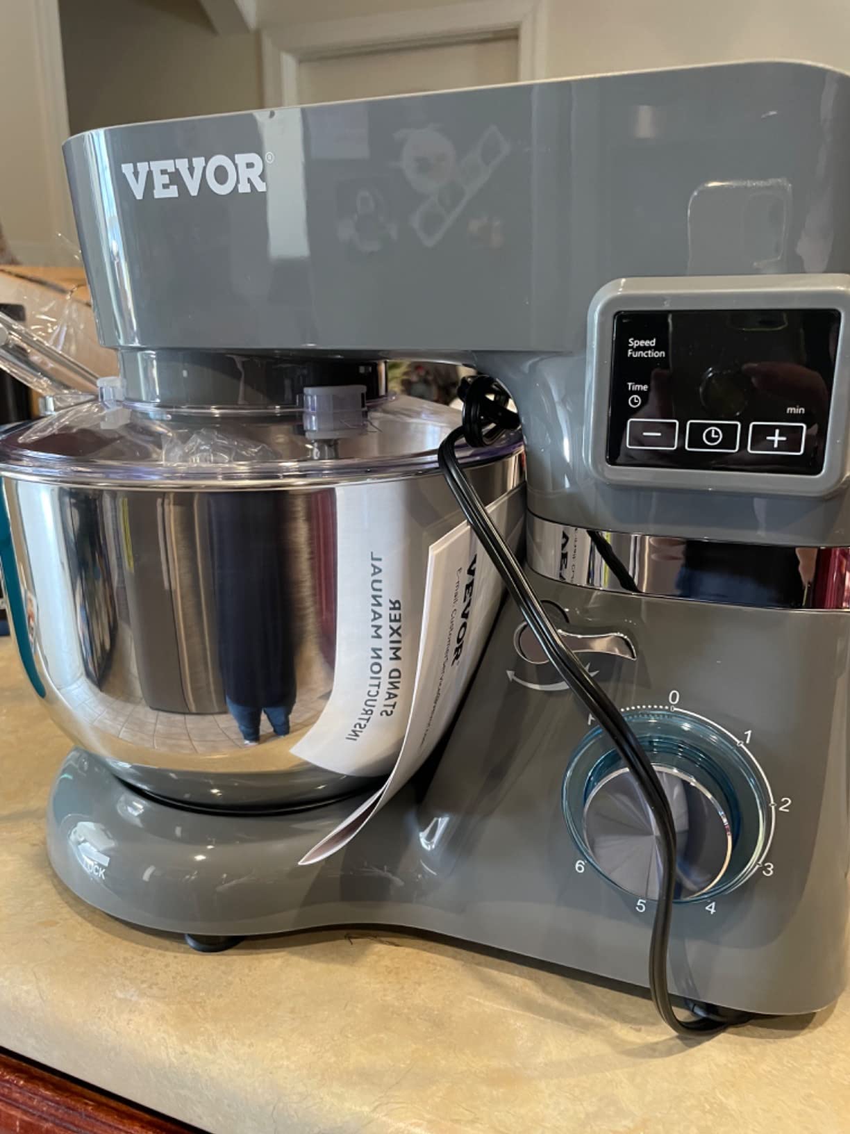 VEVOR 7.4 Qt Tilt Head Stand Mixer 500W Electric Dough Mixer customer photo 1