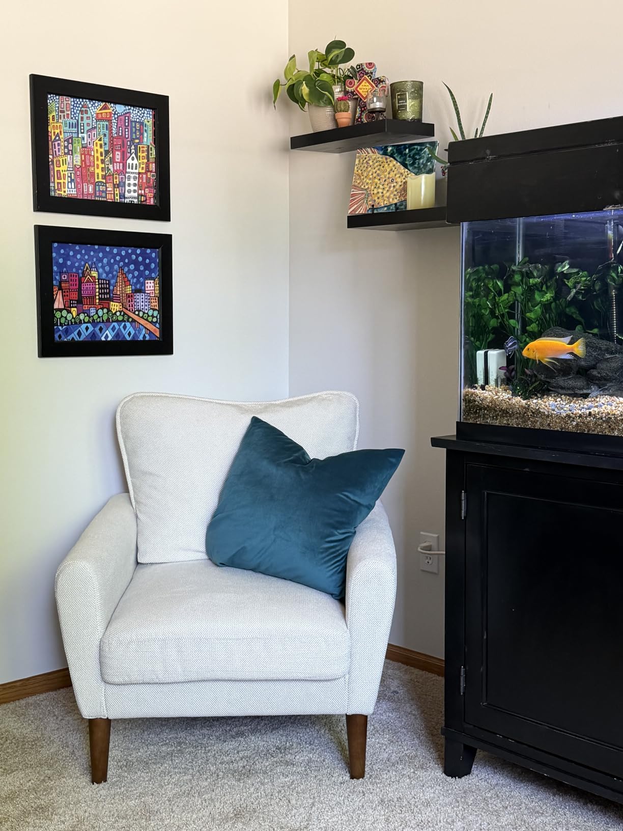 OLIXIS Comfy Accent Chair for Living Room Bedroom and Waiting Room customer photo 1