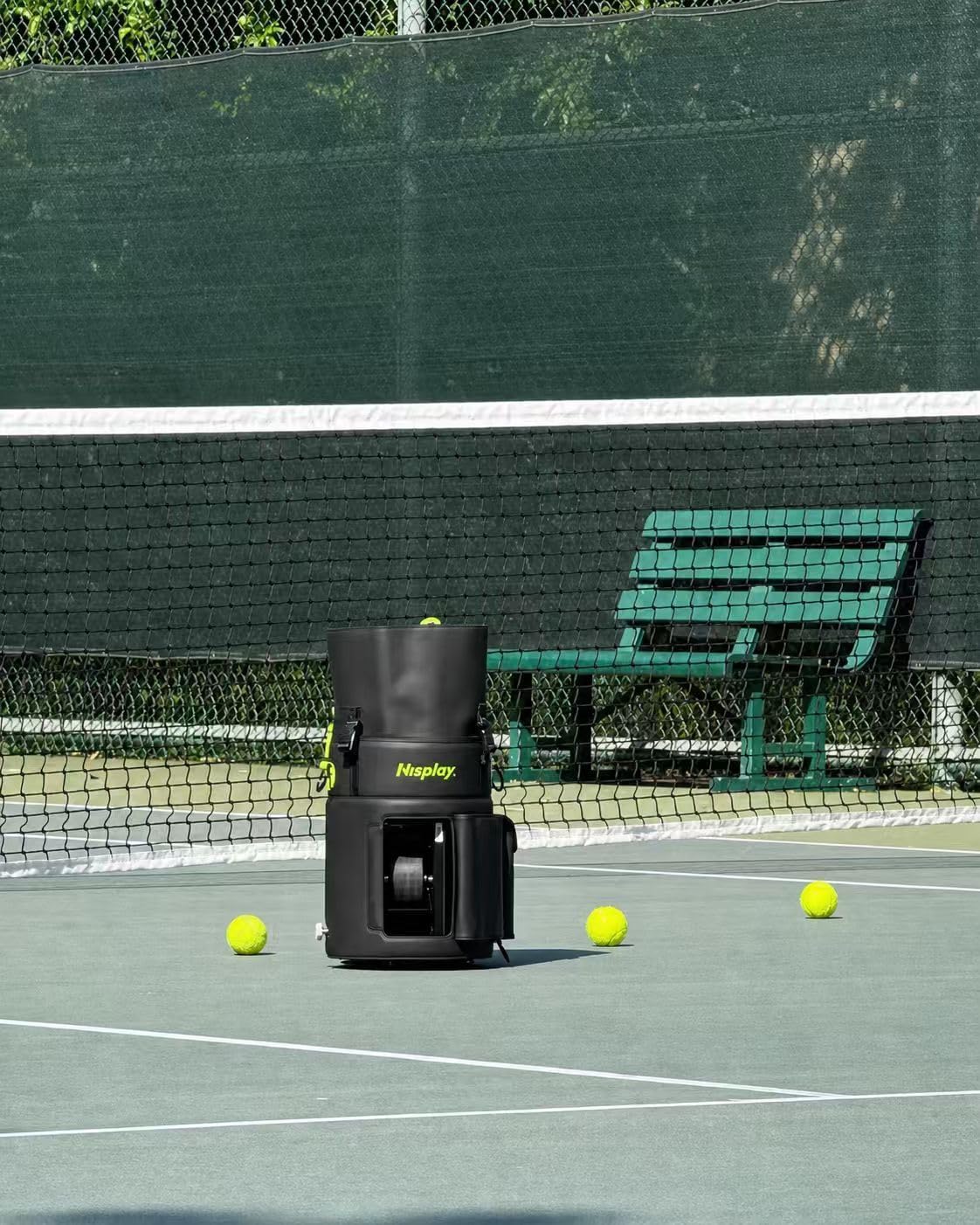 L1 Tennis Ball Machine For Practice, 13.2lb Portable Tennis Robot(Black) customer photo 2