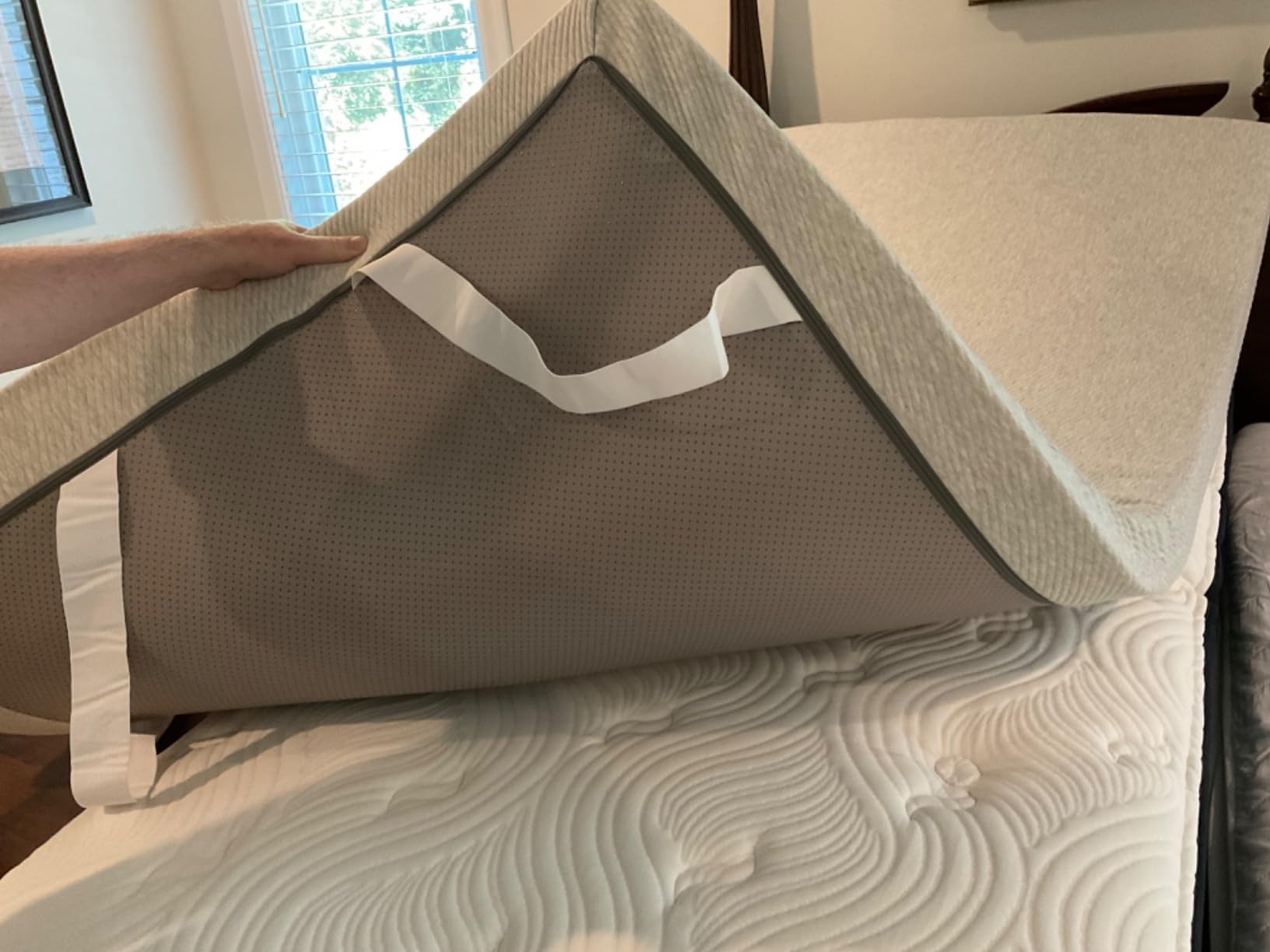 BedStory 3 Inch King Size Extra Firm Mattress Topper for Pressure Relief customer photo 1