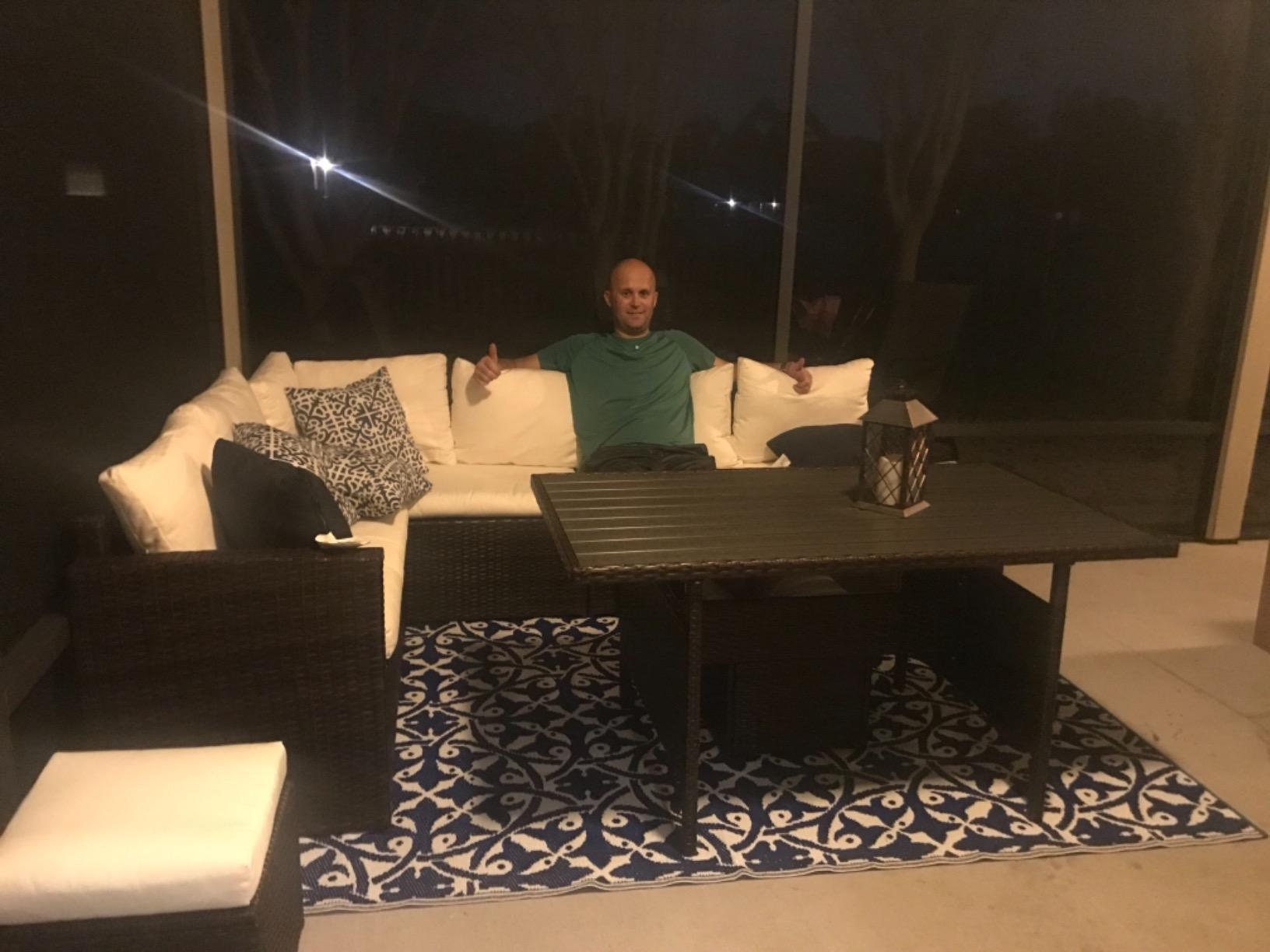 Wisteria Lane 7 Piece Patio Furniture Set, Patio Sectional for All Weather customer photo 2