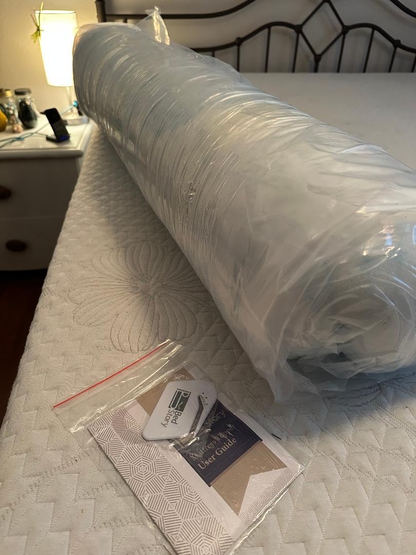 BedStory 4 Inch Queen Size Extra Firm Mattress Topper, High Density Foam customer photo 2