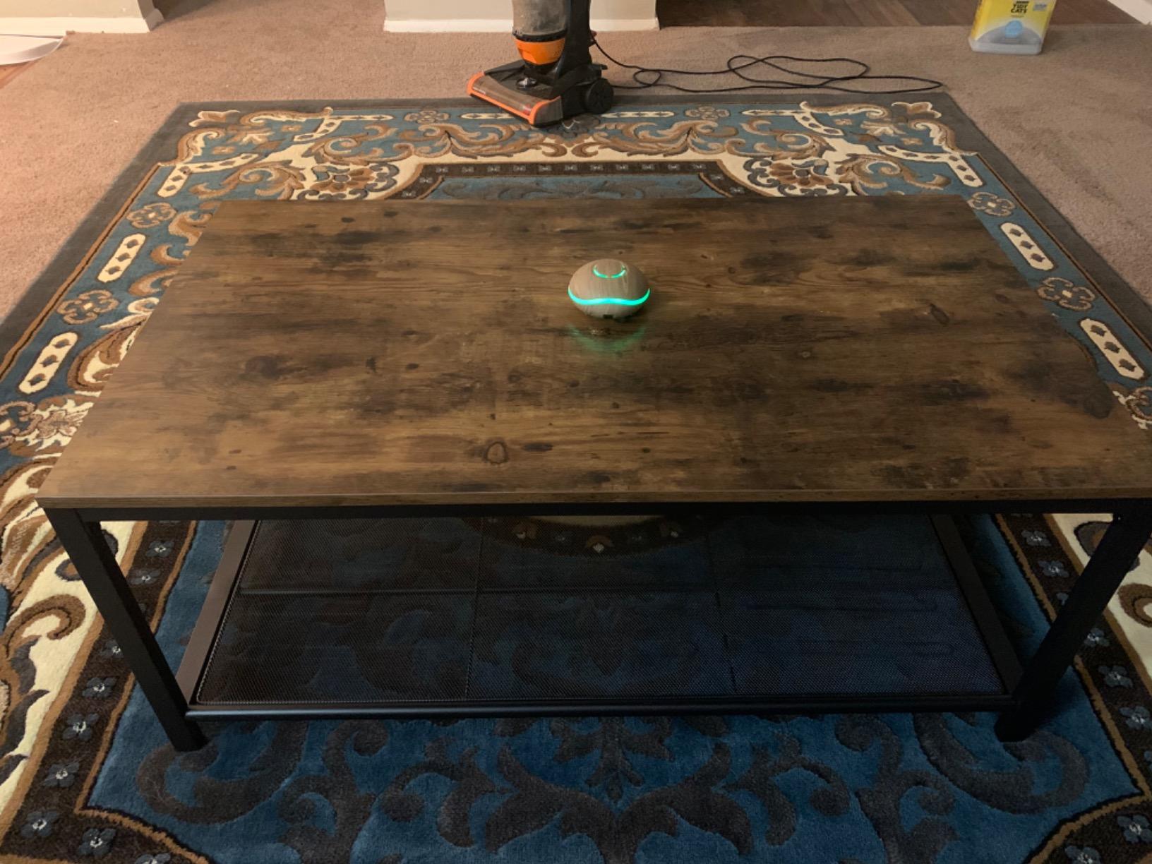 VASAGLE Farmhouse Coffee Table with Storage, Lift Top, Hidden Compartment customer photo 1
